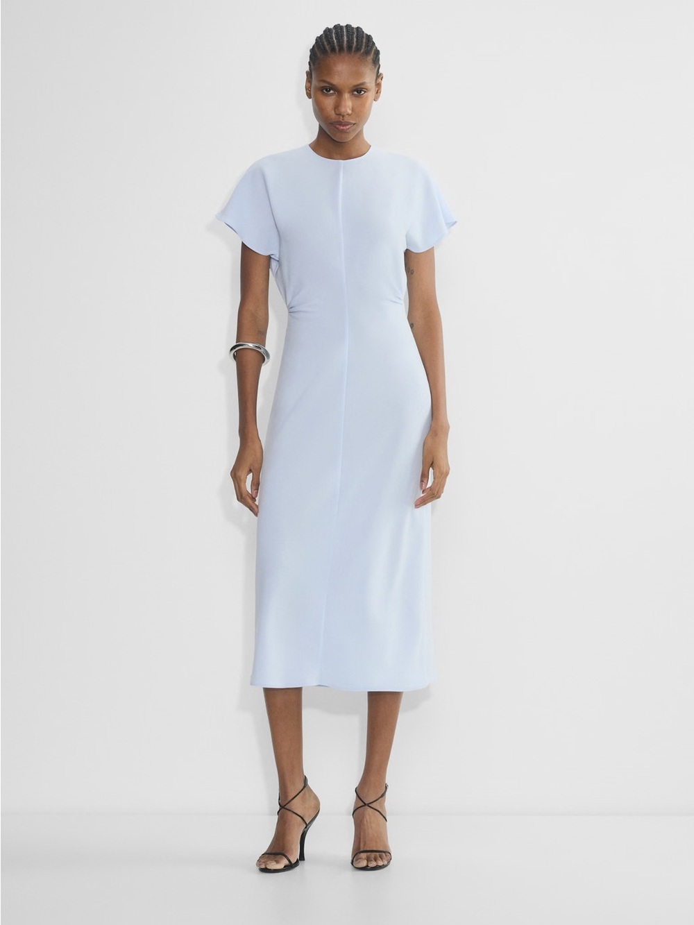 Aritzia Light Blue Maxi Dress with Dolman Sleeves